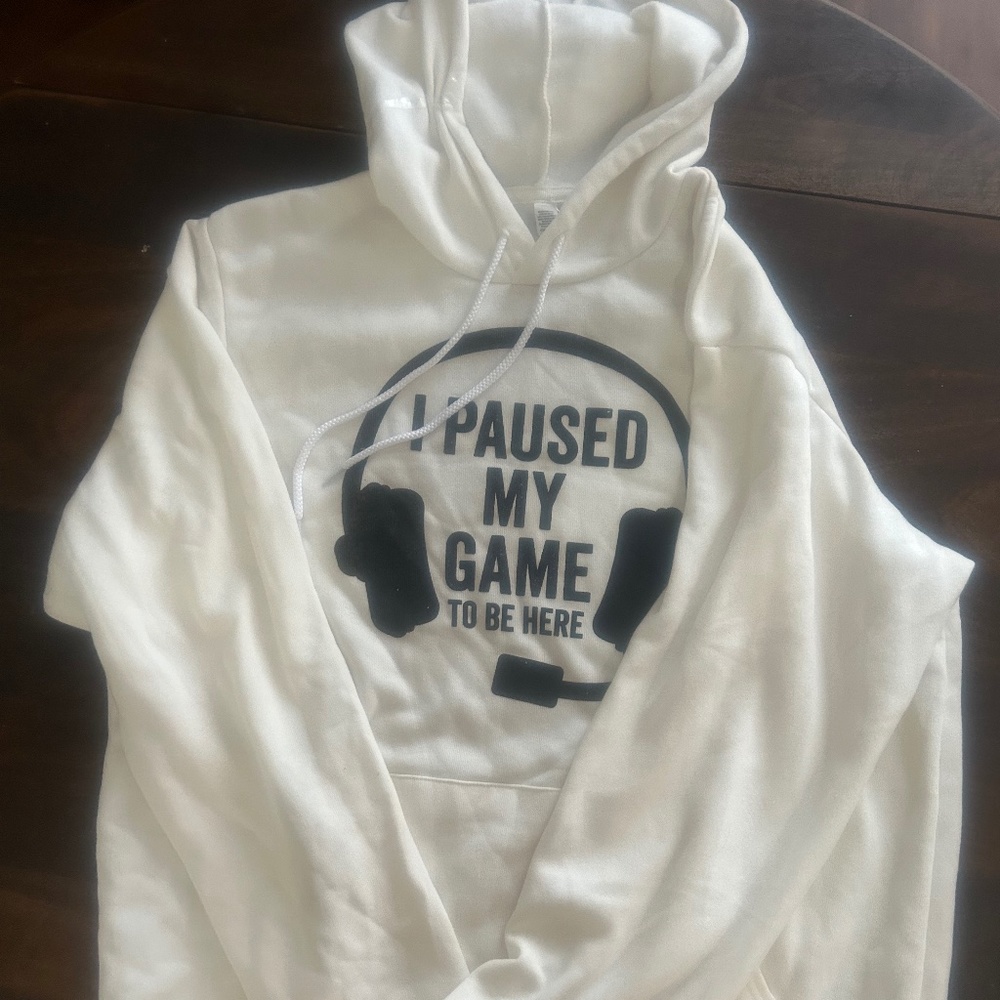 White hoodie